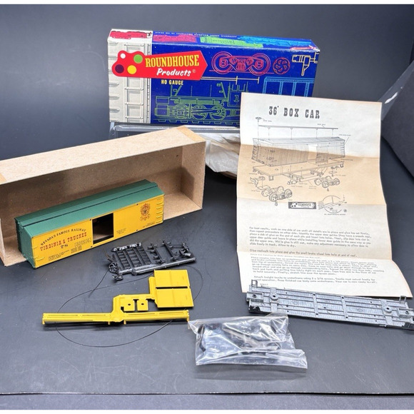 Roundhouse HO Gauge 36' Box Car Virginia & Truckee Nevada Railway w/Original box - Picture 12 of 16